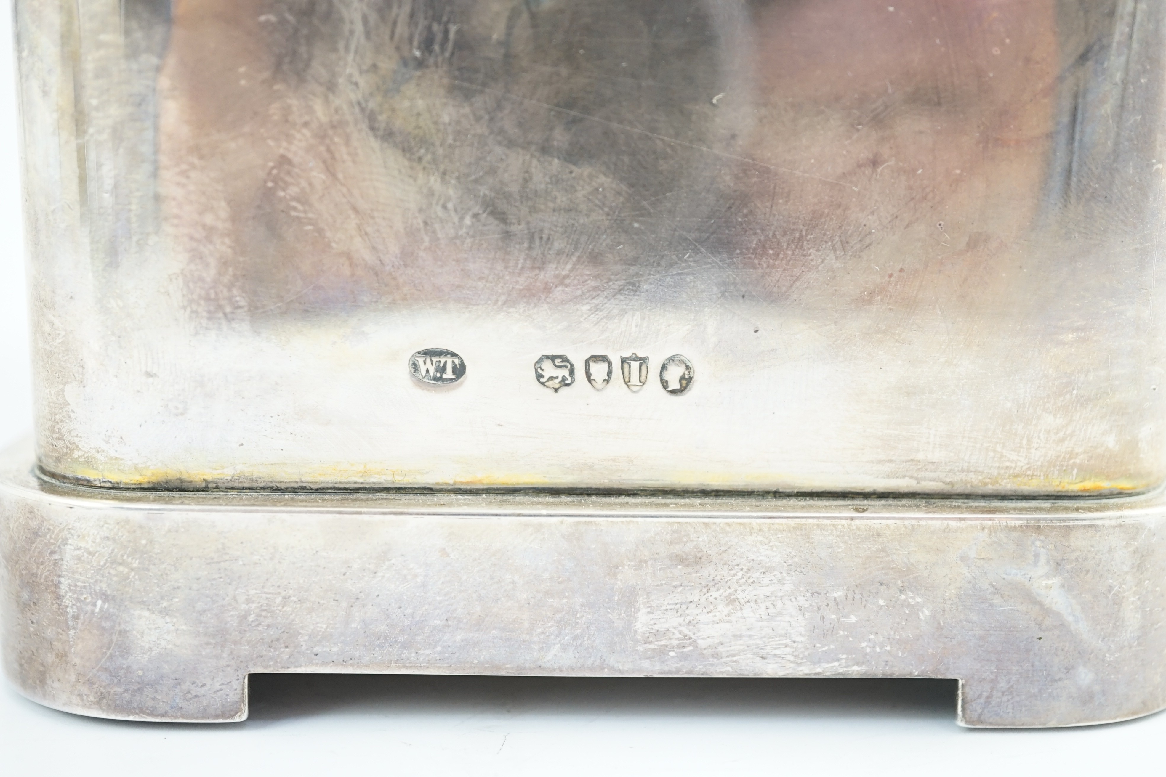 A Victorian silver smoker's compendium by Walter Thornhill